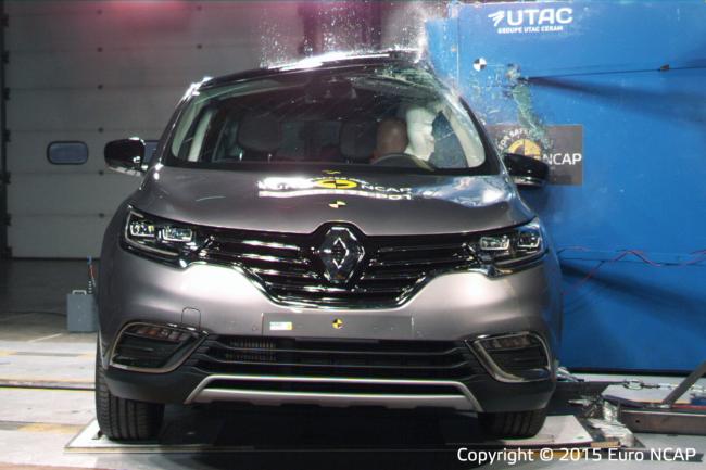 5 étoiles au crash test Euro Ncap pour le nouveau Renault Espace