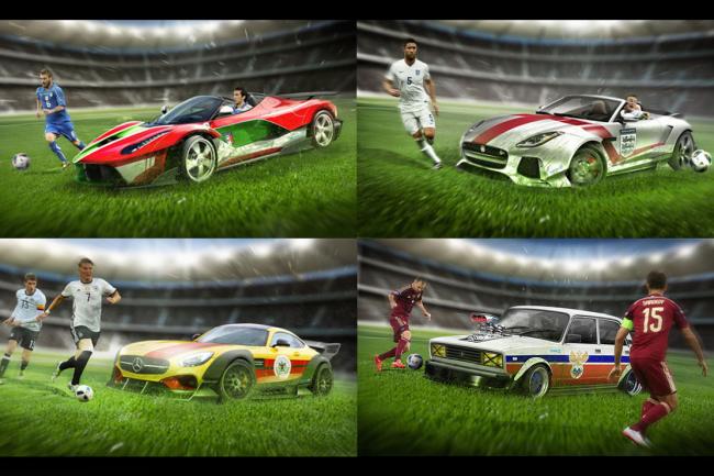 Illustration les voitures des joueurs de l euro 2016 