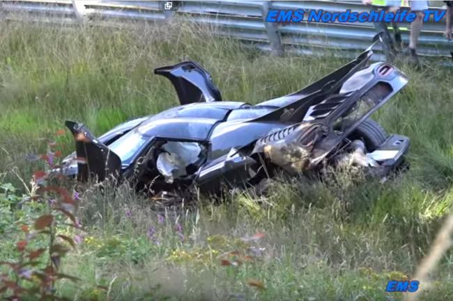 Video le crash d une koenigsegg one 1 au nurburgring 