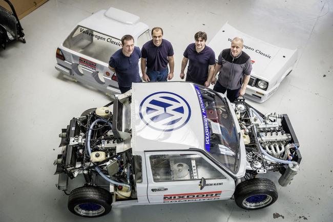 VW remet sur roues la Golf 2 bi-moteur de Pikes Peak