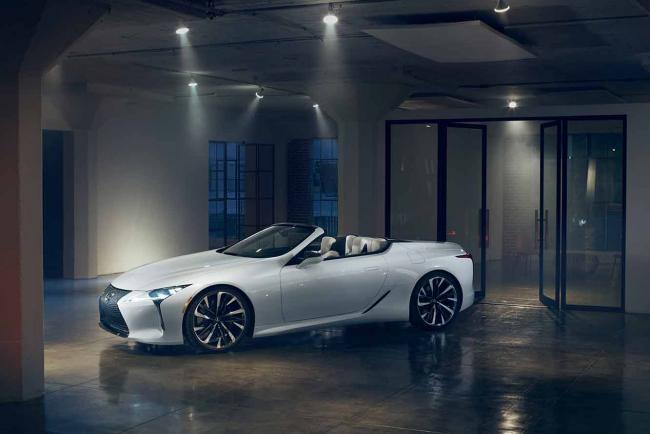 Le Lexus LC500 en mode cabriolet, mais pas hybride ?