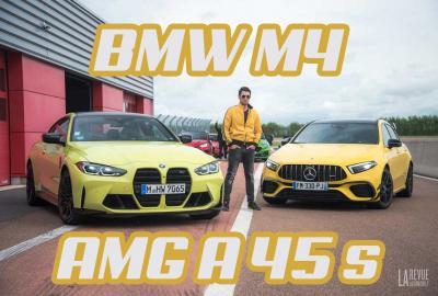 Image principale de l'actu: Essai BMW M4 VS Mercedes-AMG A 45 S : les TEUTONS jaunes
