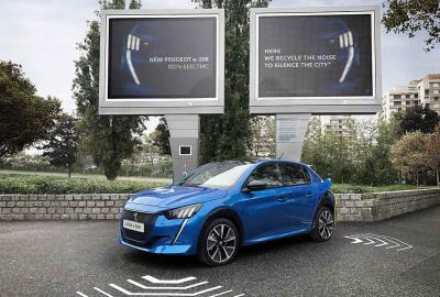 Image principale de l'actu: Peugeot utilise la pollution sonore pour recharger sa 208 électrique