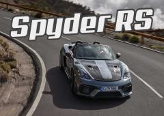 Porsche 718 Spyder RS : le Boxster ultime