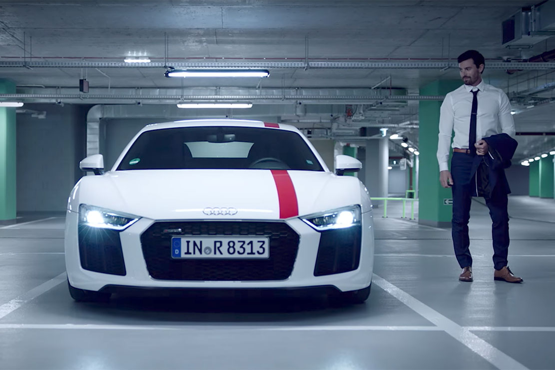 Image principale de l'actu: Audi r8 rws ideale pour faire le show dans le parking 