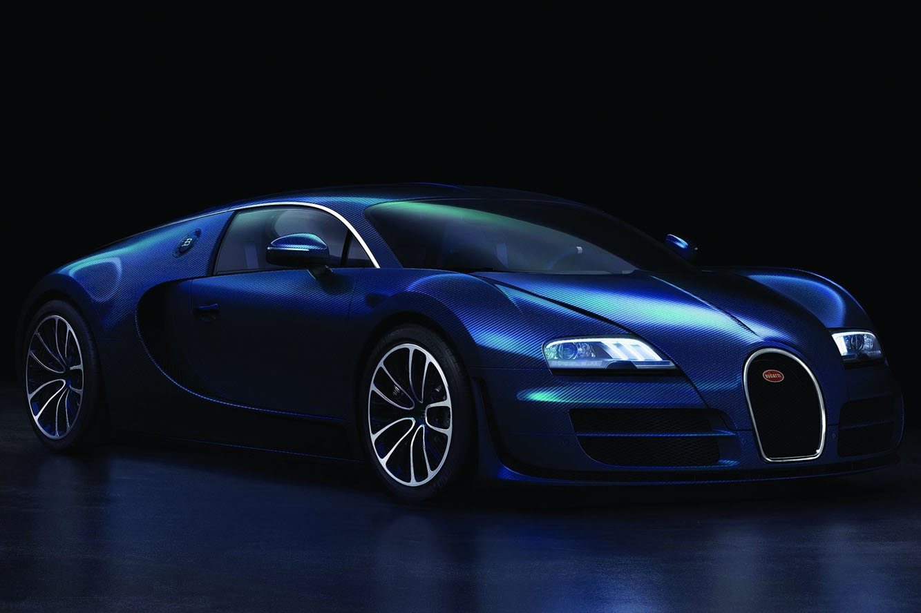 Bugatti veyron super sport en bleu 