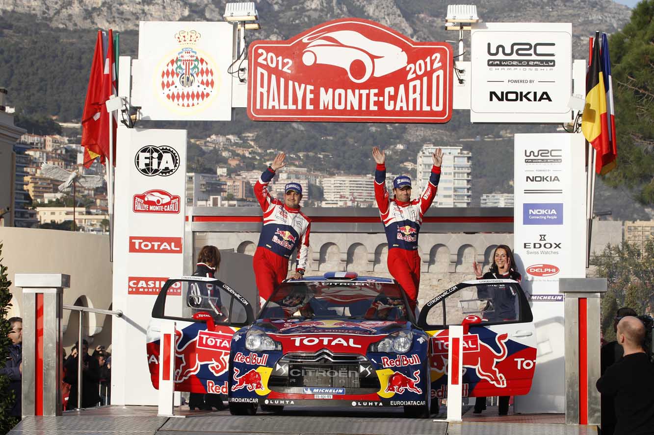 Loeb remporte le rallye du monte carlo 2012 