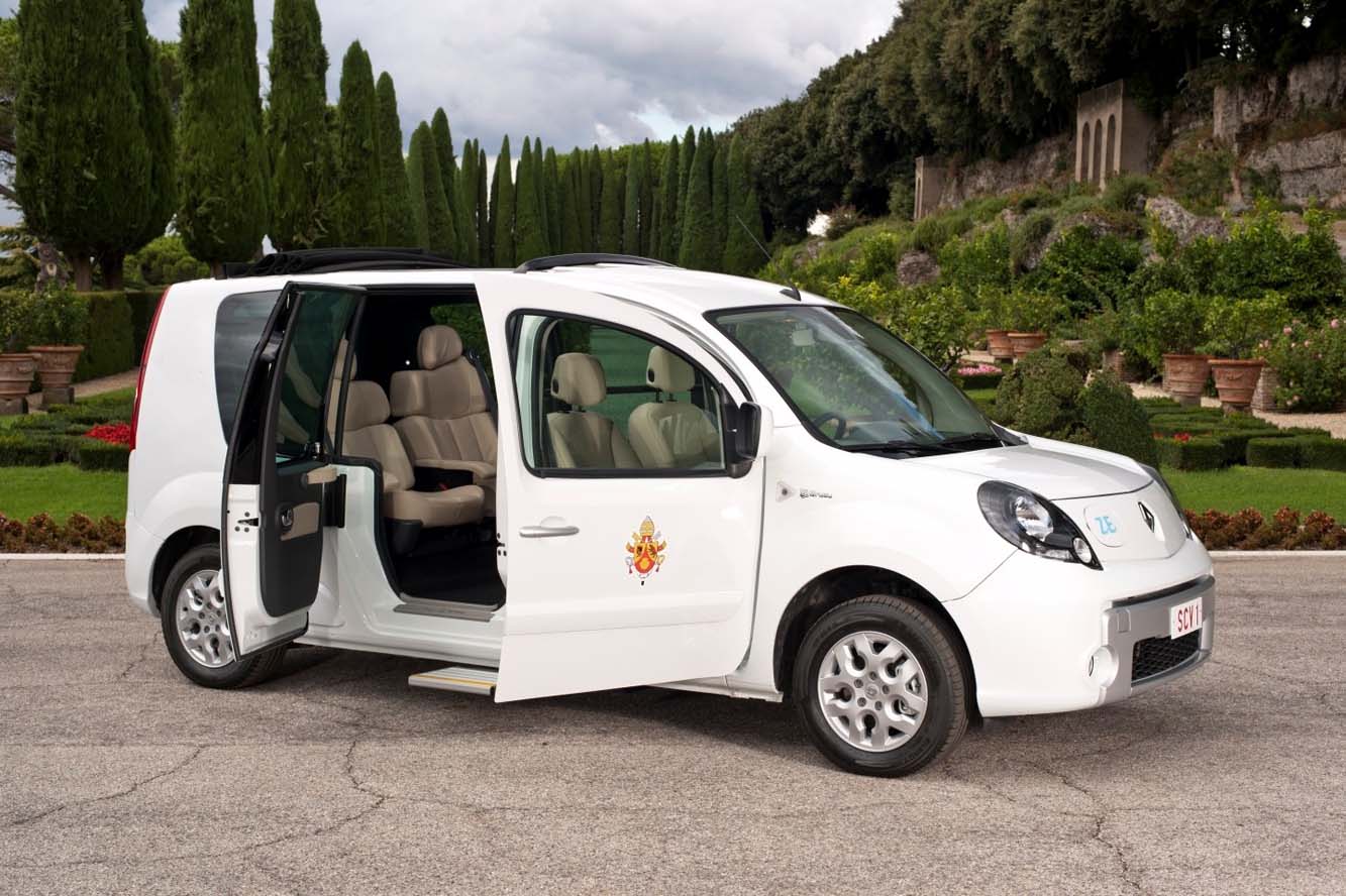 Renault kangoo electrique la nouvelle papamobile 