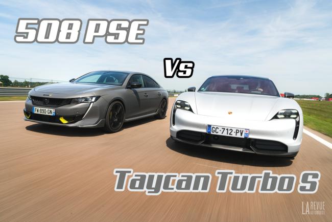 Essai comparatif Peugeot 508 PSE vs Porsche Taycan : le meilleur des deux mondes