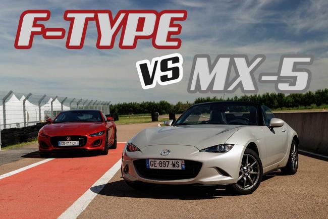 Essai comparatif Jaguar F-Type vs Mazda MX-5  : le choix du cœur