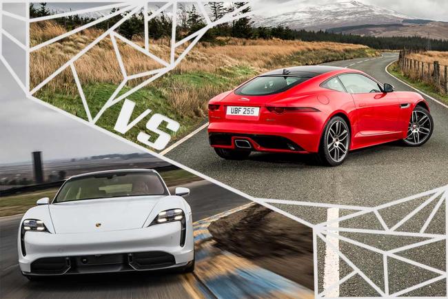 Essai Jaguar F-Type VS Porsche Taycan : l’ancien ou le nouveau monde ?