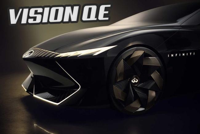 INFINITI Vision Qe Concept : l'avenir électrifié en bleu et or