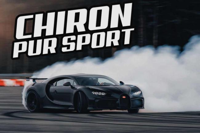La Bugatti Chiron Pur Sport en plein drift !