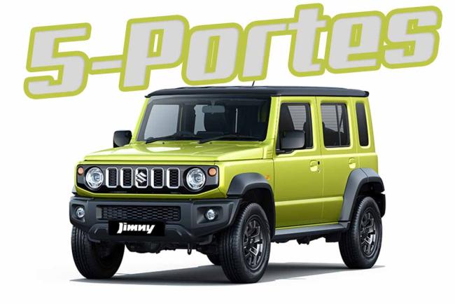 Le petit Suzuki Jimny grandit et gagne une version 5 portes