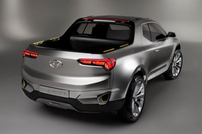 Hyundai a l heure americaine avec le santa cruz crossover truck 