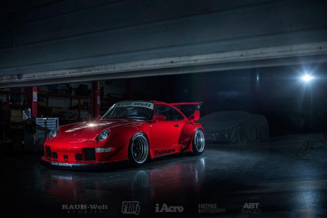 Porsche 993 fishbone rauh welt begriff de retour en chine 