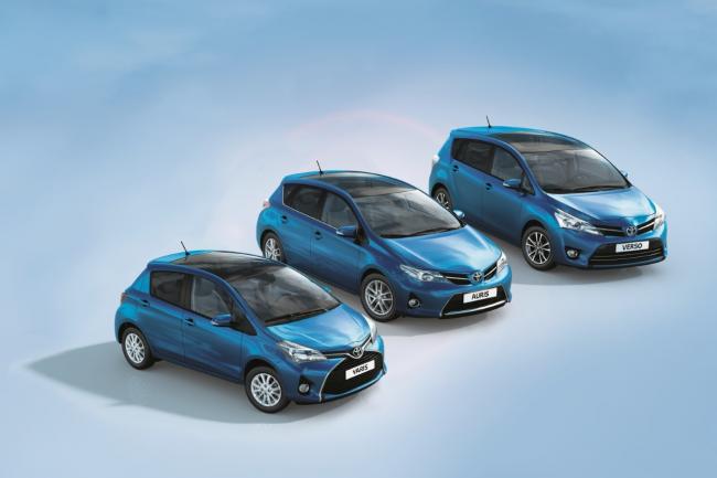 Ciel bleu sur les series speciales toyota skyblue 