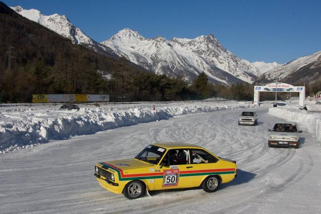 Janvier mois du blanc sur le circuit de glace de serre chevalier 