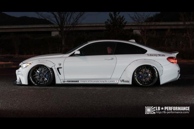 Liberty walk retouche la bmw serie 4 