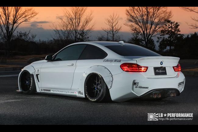 Liberty walk retouche la bmw serie 4 