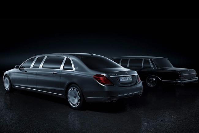 Mercedes maybach la version longue pullman a geneve 