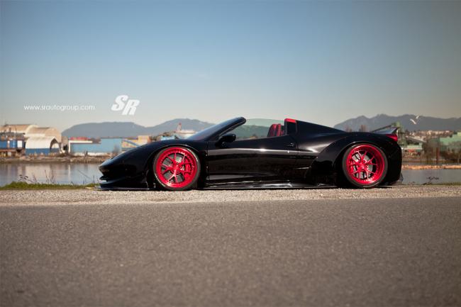 Liberty walk se lache sur une ferrari 458 spider 