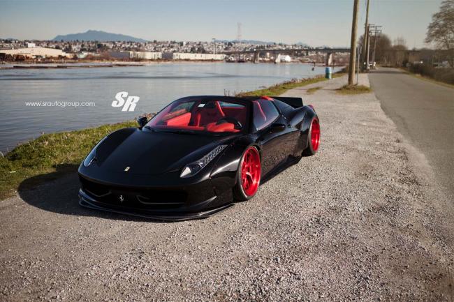 Liberty walk se lache sur une ferrari 458 spider 