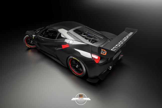 La ferrari 488 gt3 imaginee en 3d 