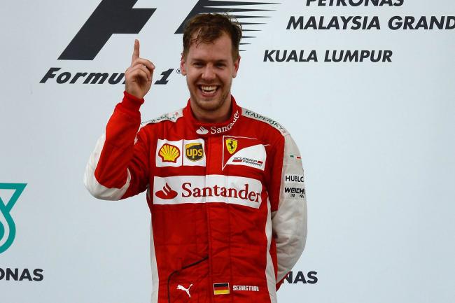 Sebastian vettel regagne en f1 avec ferrari 