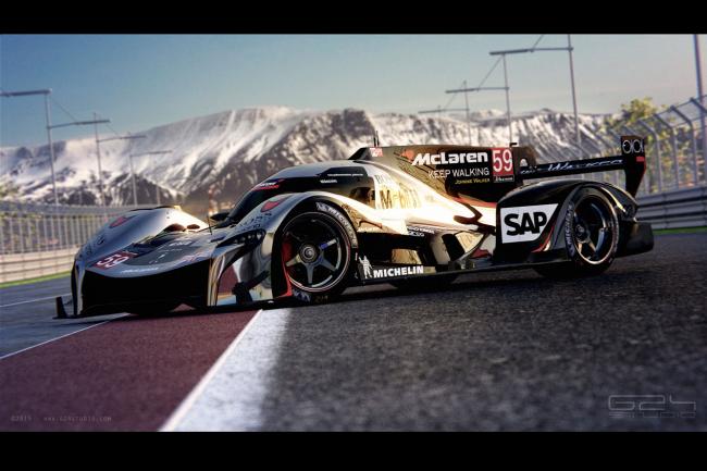 Une mclaren lmp1 imaginee en 3d 