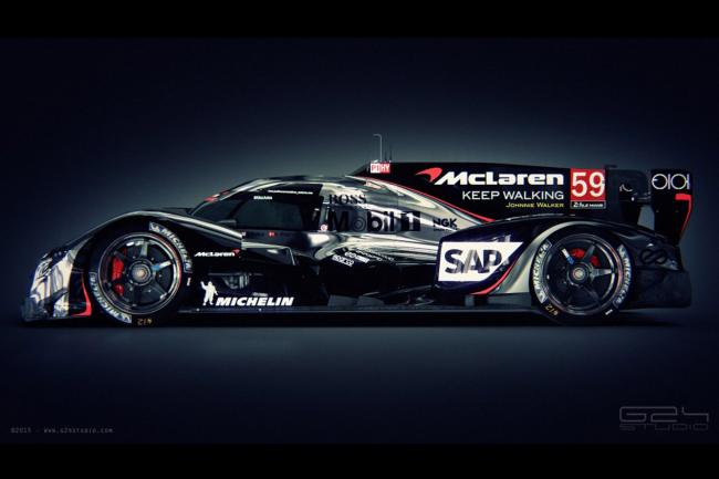 Une mclaren lmp1 imaginee en 3d 