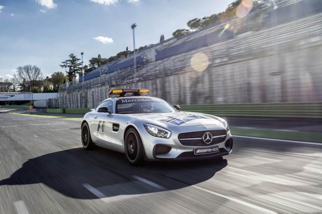 La mercedes amg gt s securise les course de formule 1 