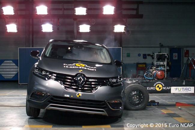 5 étoiles au crash test Euro Ncap pour le nouveau Renault Espace