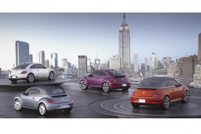 Quadruple de concepts pour la vw coccinelle a new york 