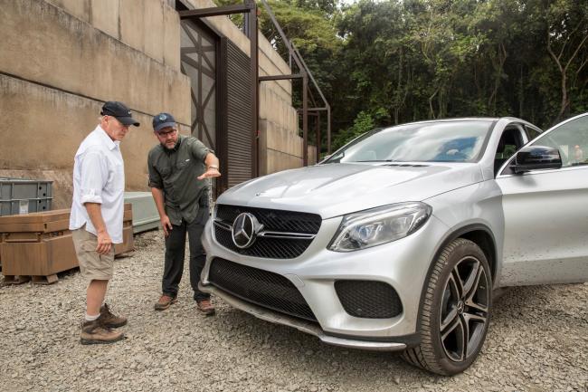 Le mercedes gle coupe en vedette dans le film jurassic world 