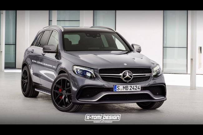 Un mercedes glc 63 amg avec un v8 4 0 litres biturbo 