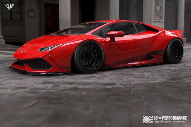 Lamborghini huracan liberty walk le kit debute a 21 700 dollars 
