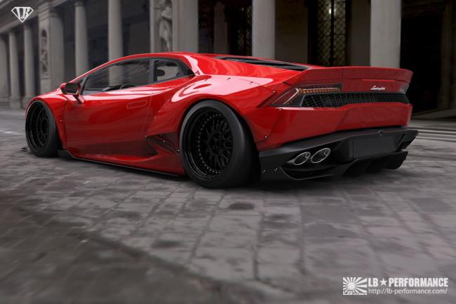 Lamborghini huracan liberty walk le kit debute a 21 700 dollars 