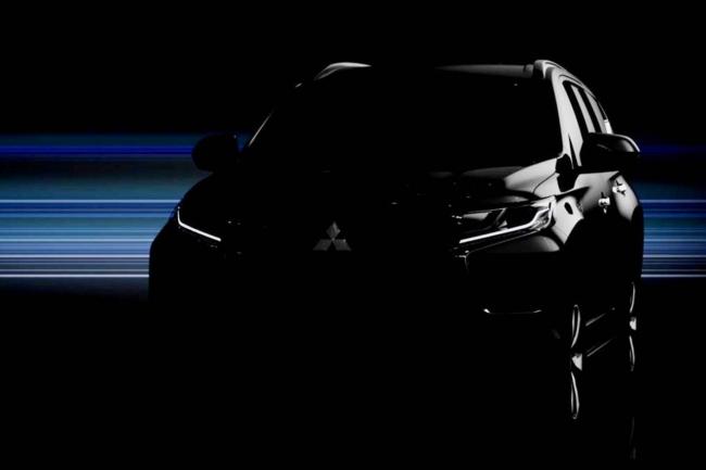 Un teaser pour le nouveau mitsubishi pajero sport 