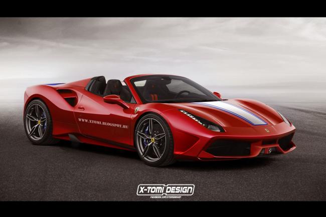 La ferrari 488 speciale a imaginee virtuellement 