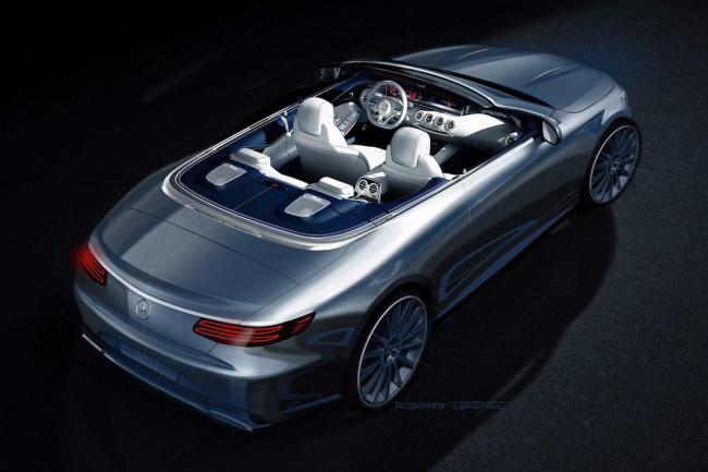 La mercedes classe s cabriolet en approche 