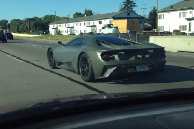 Video la nouvelle ford gt en balade discrete a detroit 