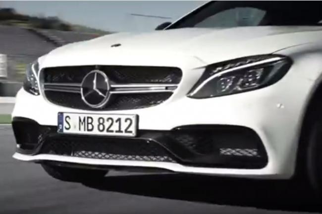 Teaser la mercedes amg c 63 s coupe en video sur circuit 