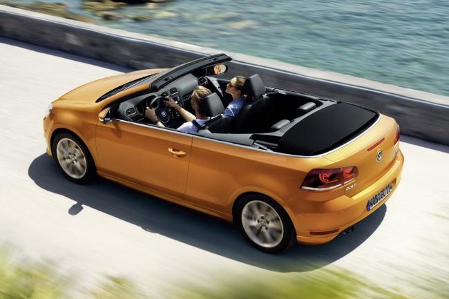 Volkswagen golf cabriolet de menues evolutions pour francfort 