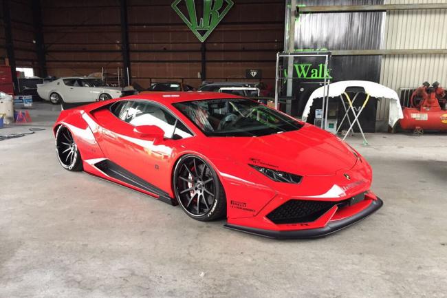 Liberty walk livre les premiers cliches de sa lamborghini huracan 