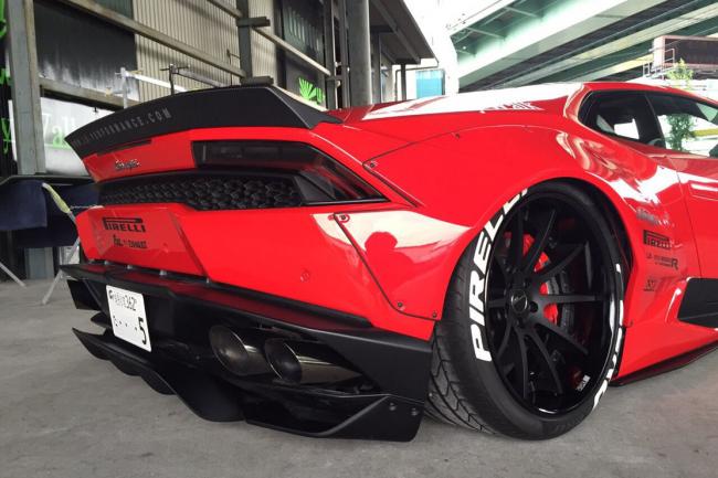 Liberty walk livre les premiers cliches de sa lamborghini huracan 