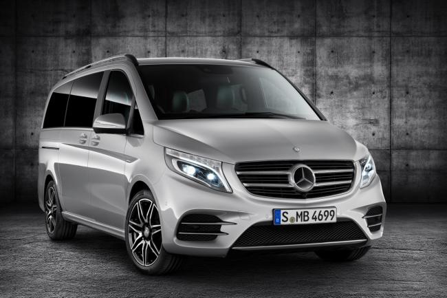 La ligne amg disponible aussi sur le mercedes classe v 