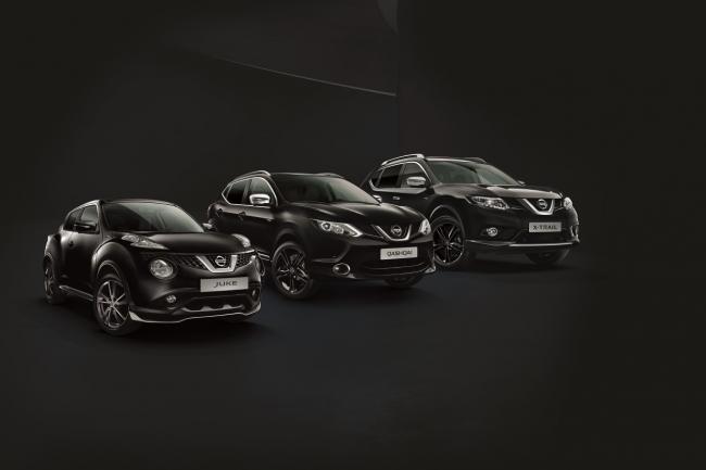 Juke qashqai x trail les crossovers nissan en version black edition 