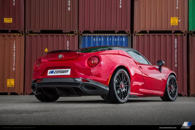 Zender offre une petite dose de puissance a l alfa romeo 4c 