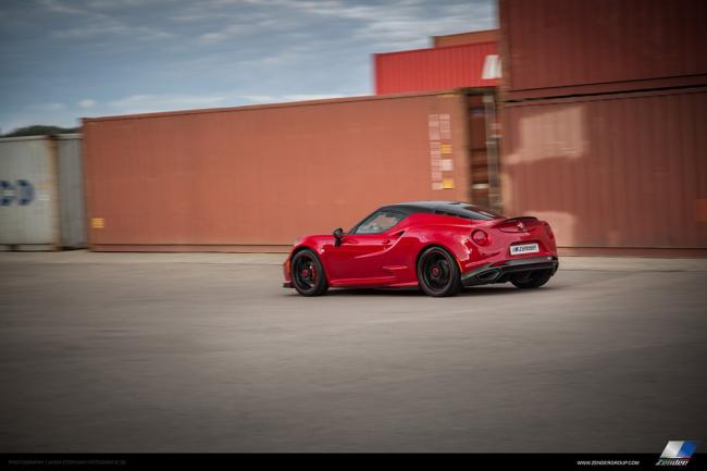 Zender offre une petite dose de puissance a l alfa romeo 4c 